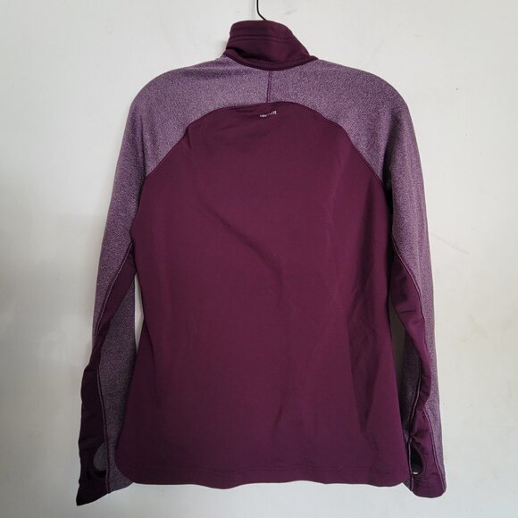 Adidas Purple Pink Long Sleeve Pullover Mock Neck Layering Top Size Small - Picture 3 of 11